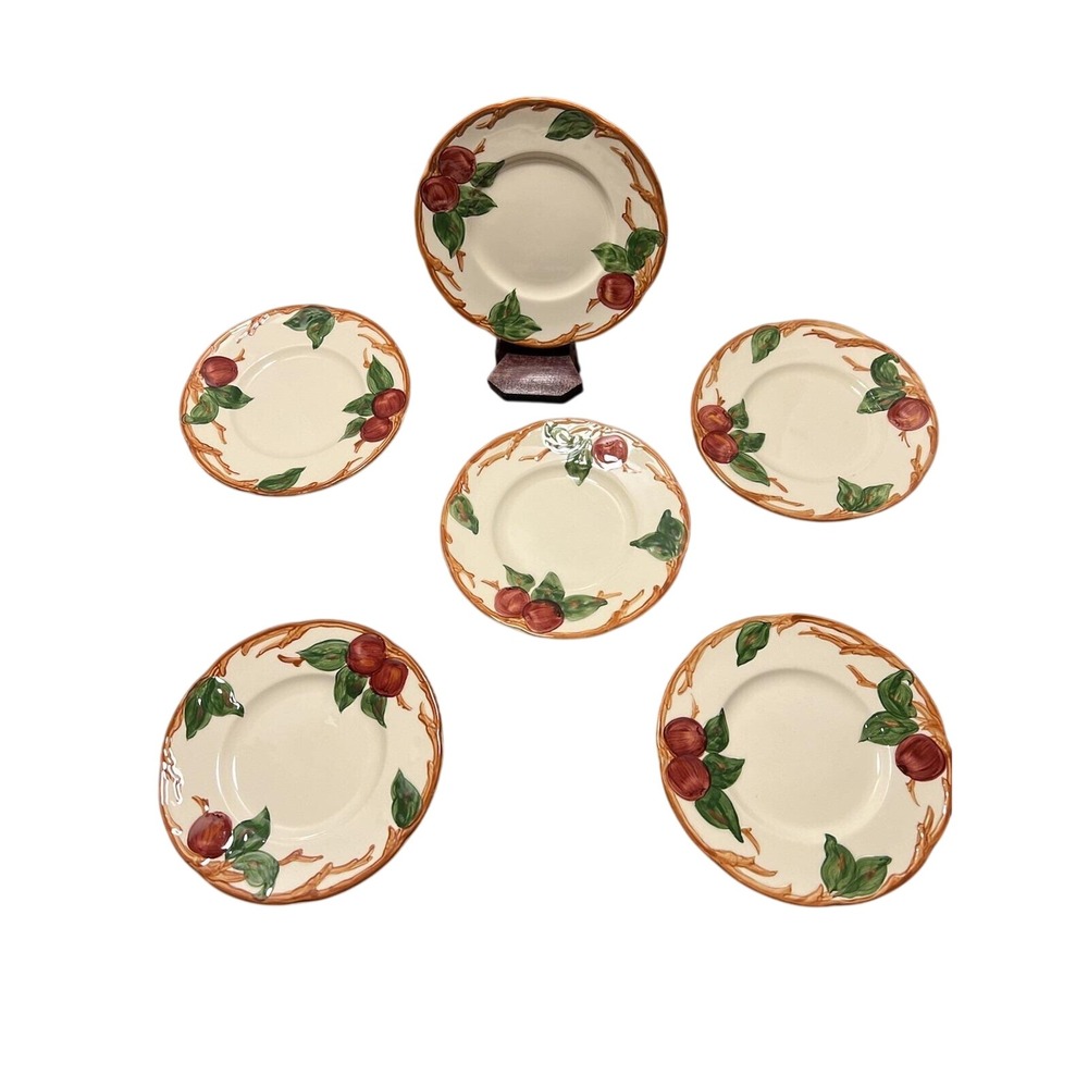 vtg Franciscan apple pattern bread plates-set of 6